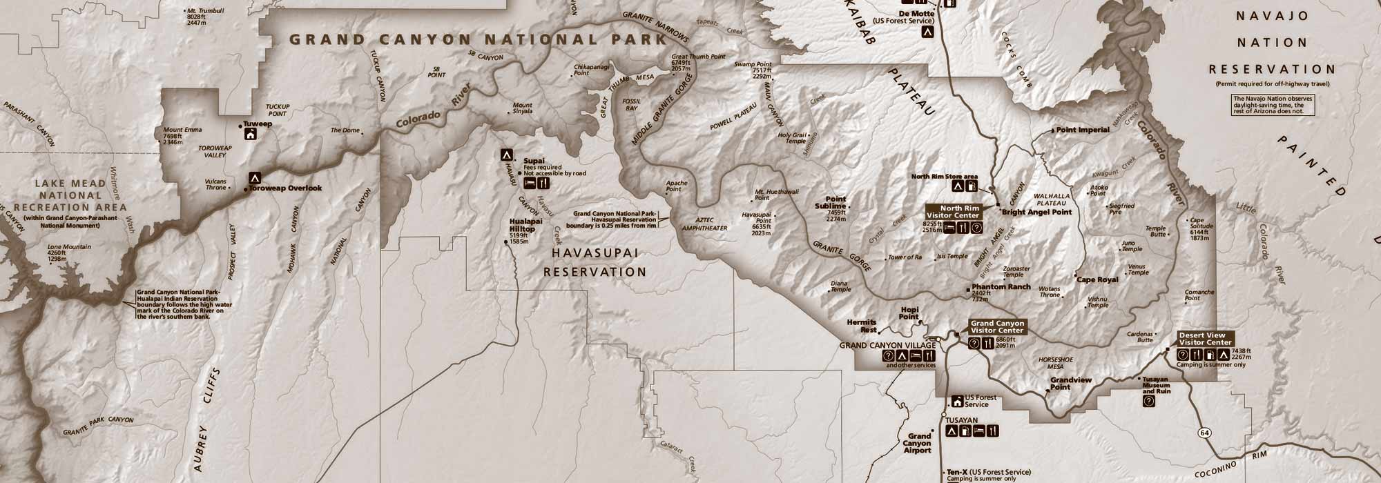 Driving directions to the Grand Canyon National Park